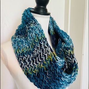 Aqua Multicolor Infinity Scarf